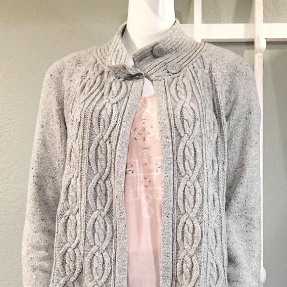 Cable Knit Cardigan | Crystal-Kobe - Picture 4 of 5